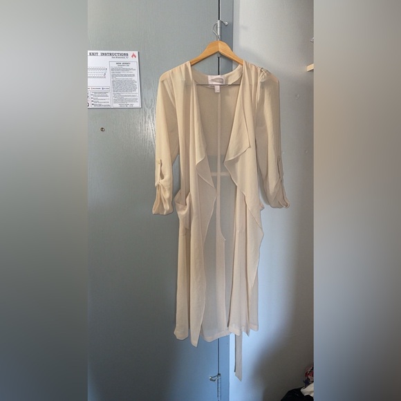 Forever 21 beige belted  cardigan/robe - Picture 6 of 10